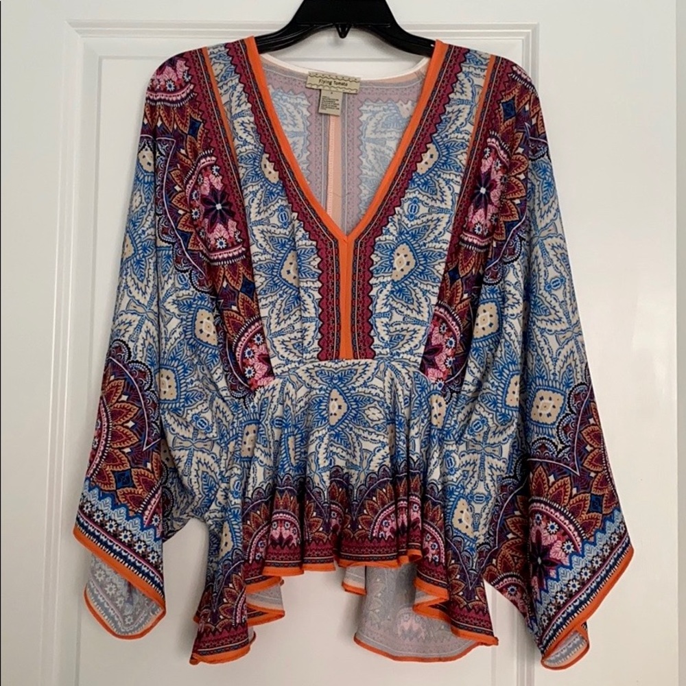 Flying Tomato Retro Print Top